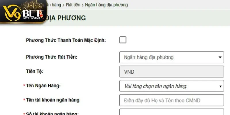 Rút Tiền V9bet Những lưu ý khi thực hiện rút tiền V9bet thành công